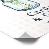 Poster Cards & Gifts Sign Rustic Wildlflower Mason Jar (Coin)