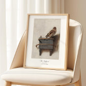 Poster Carel Fabritius Goldfinch Néerlandais 1654 Art fin