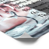 Poster Caresser les touches piano édition poème (Coin)