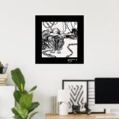 Poster Cargaison - toile d'art noir (Bureau à domicile)