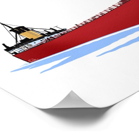 Poster cargo des Grands Lacs Daniel J. Morrell (Coin)