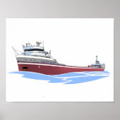 Poster cargo des Grands Lacs Edward L. Ryerson LMC (Devant)