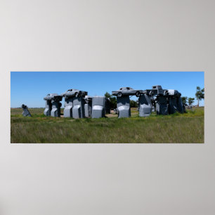 Poster Carhenge, Nébraska 1 panoramique