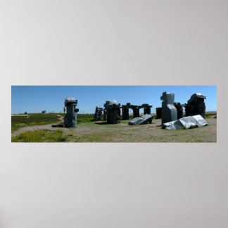 Poster Carhenge, Nebraska Panoramique 2