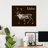 Poster Caribou des bois (Bureau à domicile)
