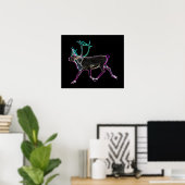 Poster Caribou électrique (Bureau à domicile)