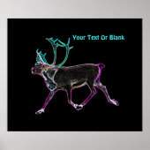 Poster Caribou électrique (Devant)