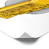 Poster Caricature à rouleaux de route (Coin)