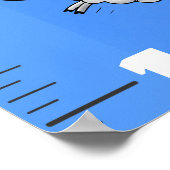 Poster Caricature amusante animaux de ferme graphique de (Coin)