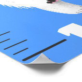 Poster Caricature amusante animaux de ferme graphique de  (Coin)