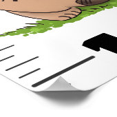 Poster Caricature amusante d'animaux australiens diagramm (Coin)