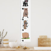 Poster Caricature amusante d'animaux australiens diagramm (Cuisine)