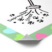 Poster Caricature au chocolat Labrador (Coin)