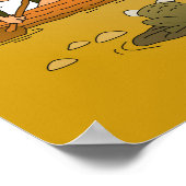 Poster Caricature Boy Tropical Jungle Animal (Coin)