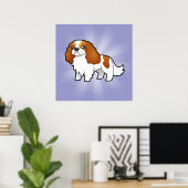 Poster Caricature Cavalier King Charles Spaniel (Bureau à domicile)