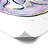 Poster Caricature Cute Narwhal Kawaii Illustration Ajoute (Coin)