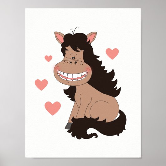 Poster Caricature Cute Pony (Devant)