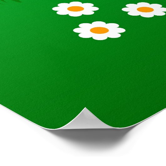 Poster Caricature d'abeille mignon (Coin)