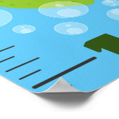 Poster Caricature d'agrumes mignon illustration graphique (Coin)