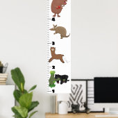 Poster Caricature d'animaux amusants graphique de croissa (Bureau à domicile)