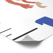 Poster Caricature d'animaux de safari mignons (Coin)