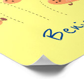 Poster Caricature de cacahuètes joyeux sautillant (Coin)