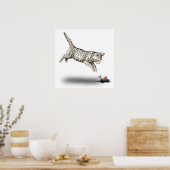 Poster Caricature de chat et souris (Cuisine)