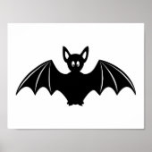 Poster Caricature de chauve-souris à halloween (Devant)
