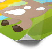 Poster Caricature de chèvre billy joyeux (Coin)