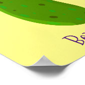 Poster Caricature de cornichon joyeux (Coin)