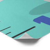 Poster Caricature de croissance des animaux safari mignon (Coin)