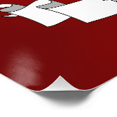 Poster Caricature de la clause Black Santa (Coin)