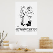 Poster Caricature de la police 5842 (Cuisine)