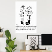 Poster Caricature de la police 5842 (Bureau à domicile)