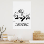 Poster Caricature de la police 6202 (Cuisine)