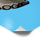 Poster Caricature de la tortue des Galapagos (Coin)