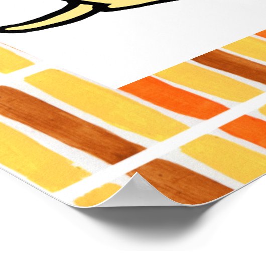 Poster Caricature de lecture de marionnettes Labrador (Coin)