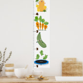 Poster Caricature de légumes mignons illustration graphiq (Cuisine)