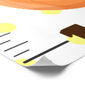 Poster Caricature de légumes mignons illustration graphiq (Coin)