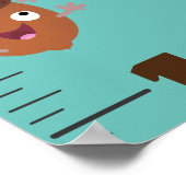 Poster Caricature de légumes mignons illustration graphiq (Coin)