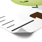 Poster Caricature de légumes mignons illustration graphiq (Coin)