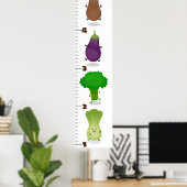 Poster Caricature de légumes mignons illustration graphiq (Bureau à domicile)