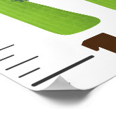 Poster Caricature de légumes mignons illustration graphiq (Coin)