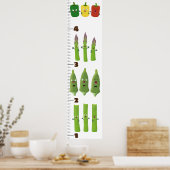 Poster Caricature de légumes mignons illustration graphiq (Cuisine)