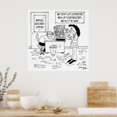 Poster Caricature de l'hôpital 7117 (Cuisine)