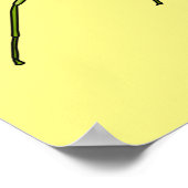 Poster Caricature de mignon rouge vert avec des visages h (Coin)