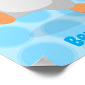 Poster Caricature de poussin de pingouin mignon et joyeus (Coin)