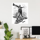 Poster Caricature de Rhodes Colossus par Edward Sambourne (Bureau à domicile)