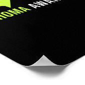 Poster Caricature de sensibilisation au lymphome (Coin)