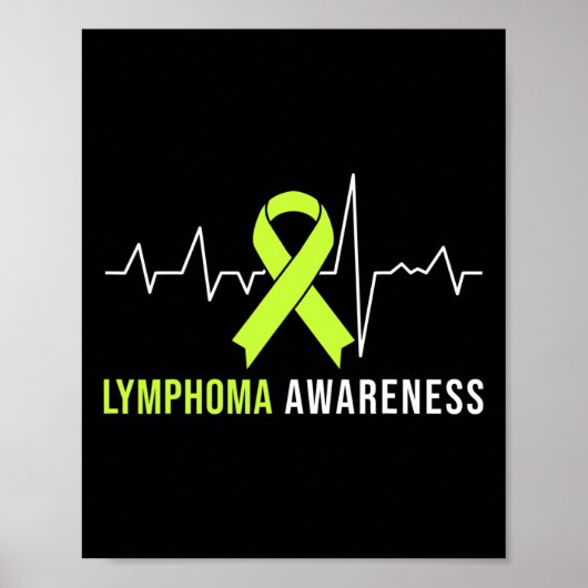 Poster Caricature de sensibilisation au lymphome (Devant)